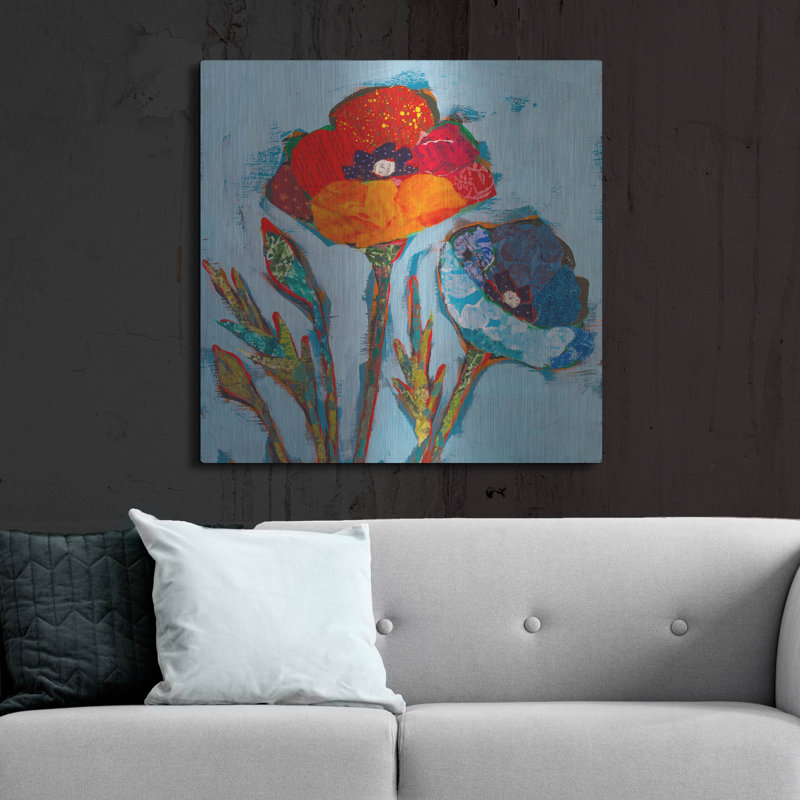 «Poppy 4» par St. Hilaire Elizabeth, H 36 po x l 36 po