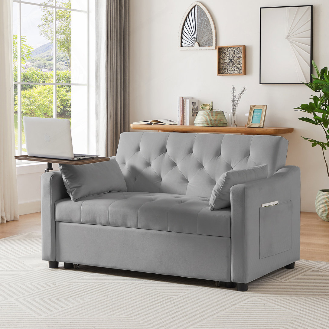 Latitude Run® Latitude Run 3 in 1 Convertible Sofa Bed, Vincy Sleeper ...