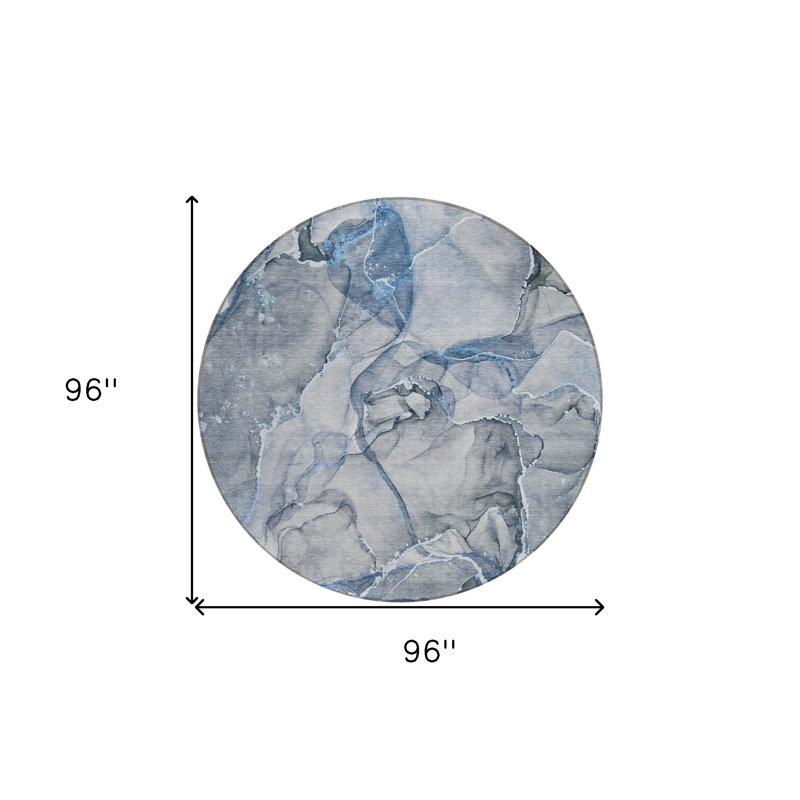 Tapis d'intérieur rond 8 po
