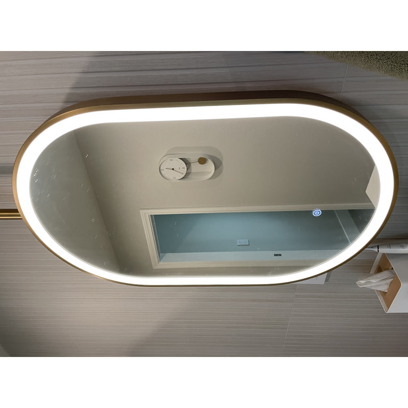 Miroir ovale en métal à fixation au plafond Pâques