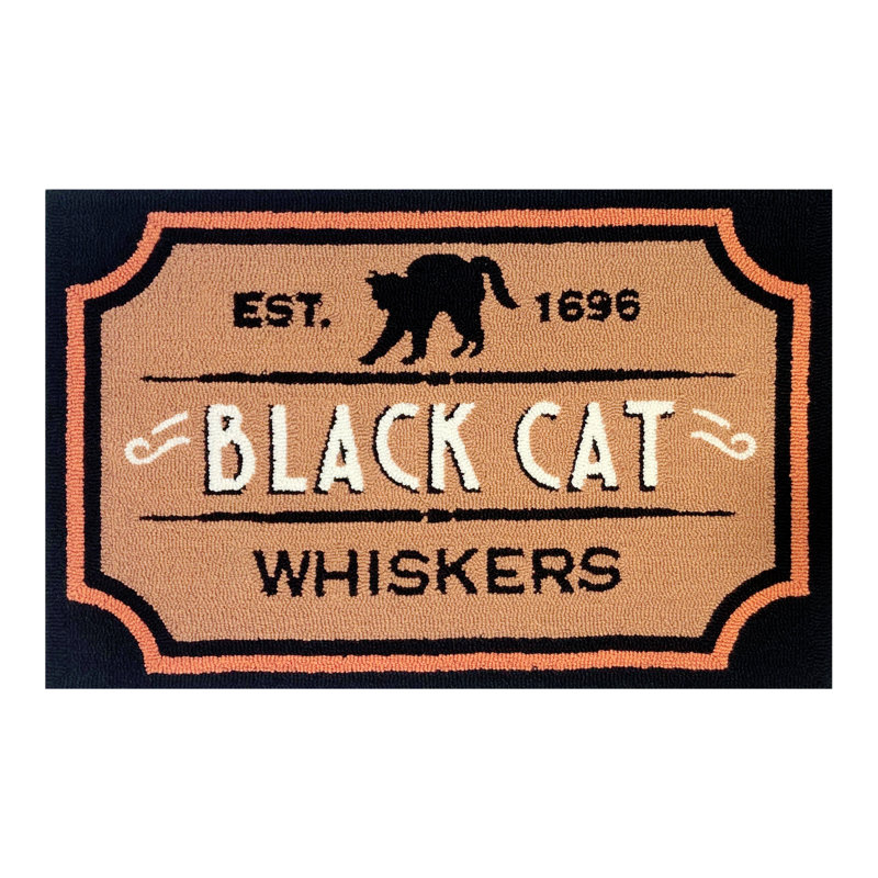 Moustaches noires pour chat 24 po x 36 po