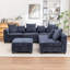 Canapé modulaire en L 6 pièces Bennett-2029012447