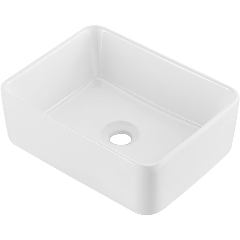 Meuble-lavabo vasque en céramique 16 po x 12 po Modern
