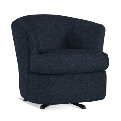 Upholstered Swivel Barrel Chair