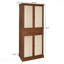 Armoire à 4 portes avec 1 tiroir, 4 tablettes intérieures réglables, armoire de rangement-1368724502