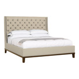 Michael Weiss California King Tufted Upholstered Panel Bed