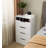 (48Cm) 3 In 1 Vanity Desk With Plip Top Mirror,Small Make Up Vanity Set With Visible Glass Desktop, Compact Makeup Vanity With 3 Drawers, Dressing Table, Prime Day, Deals For You Days-1153309195