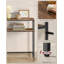 Console avec prise de courant, canapé étroit à 2 niveaux avec 2 tablettes, 7,9 po x 39,4 po x 31,5 po, pour le salon, le couloir, le vestibule