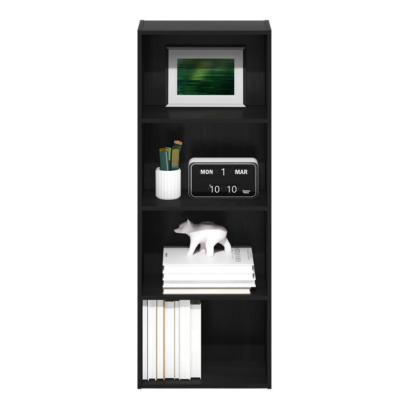 Bibliothèque standard Cannice, (4 tablettes) H 41,7 po x l 15,6 po x P 9,3 po, Bois noir