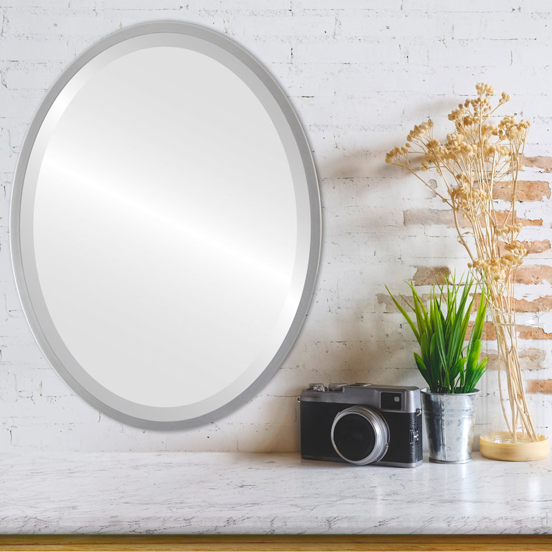 Miroir biseauté Javion, Jet argenté, H 17,12 po x l 21,12 po