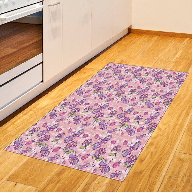 Floral High Density Long Fiber Poly Threads Decorative Area Rug Carpet, Rectangle 2'7" x 5'