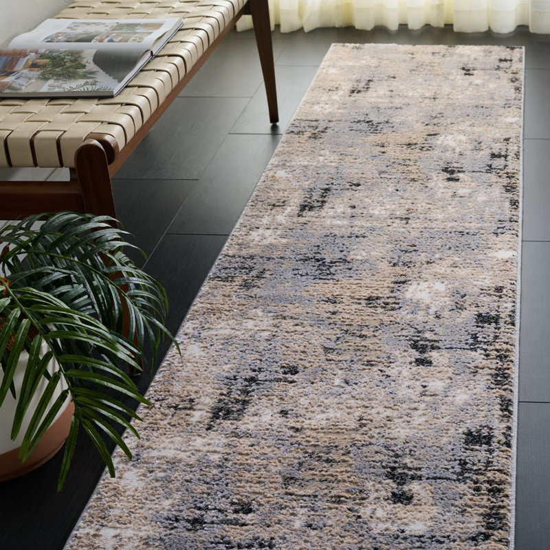 Sable 100 Performance Abstract Rug, Runner 2'2" x 9'