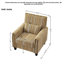 Chaise d'appoint moderne à rayures jaunes et blanches, sièges confortables, revêtement, siège en bois de pin, fauteuil rembourré confortable à rayures, pour plusieurs pièces, pin massif, mousse à haute densité