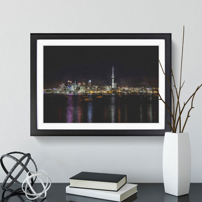 Auckland New Zealand Skyline - Picture Frame Graphic Art