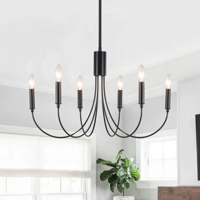 Clerise 6 - Light Dimmable Classic / Traditional Chandelier