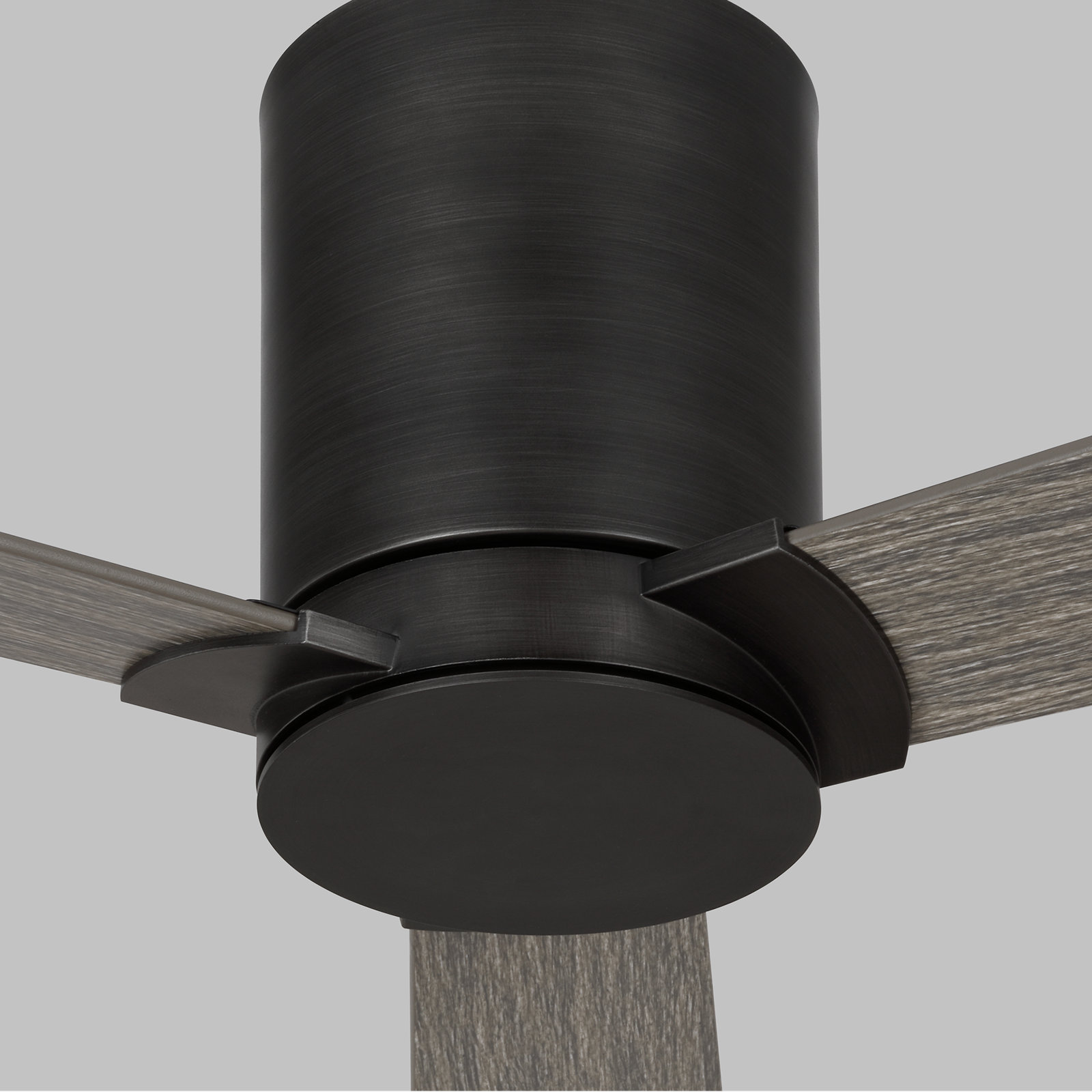 Salma 3 Blade Ceiling Fan, 9.3" H x 44" W, Light Gray Weathered Oak, Aged Pewter