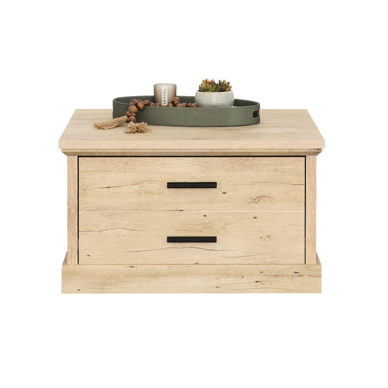 Coffee Table In Brown With Spacious Storage Drawer And Open Shelf For Decor Items, Multifunctional Design, Structure, Compact Dimensions Ideal Different Rooms, Construction, Quick Setup