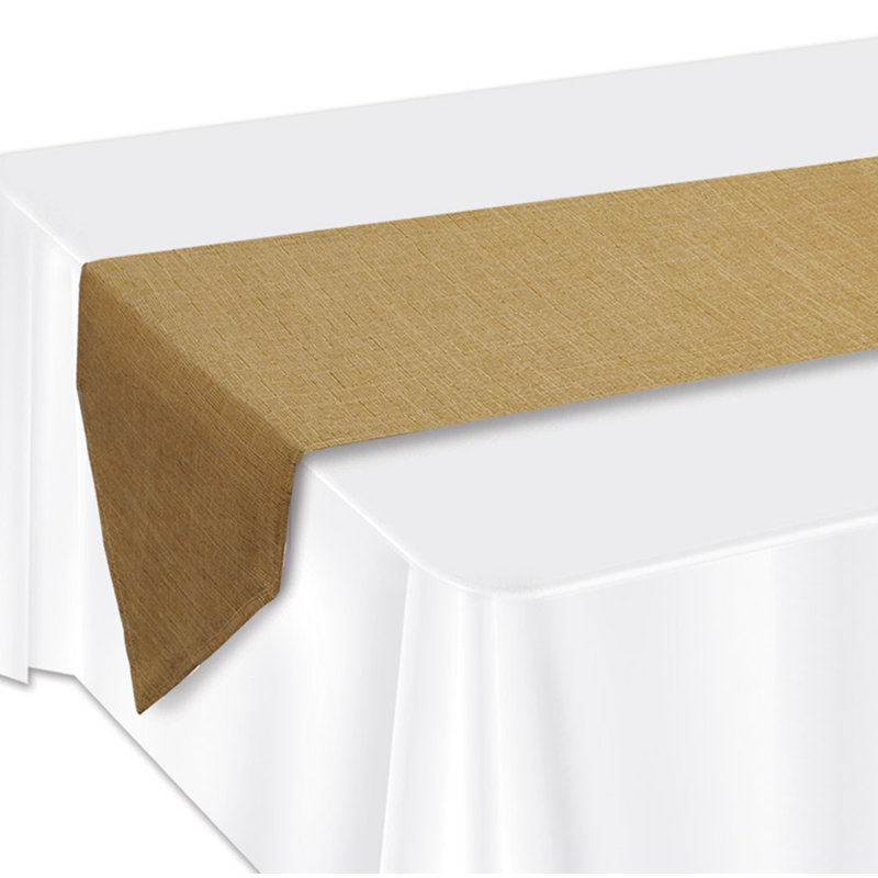  Chemin de table Faux Burlap