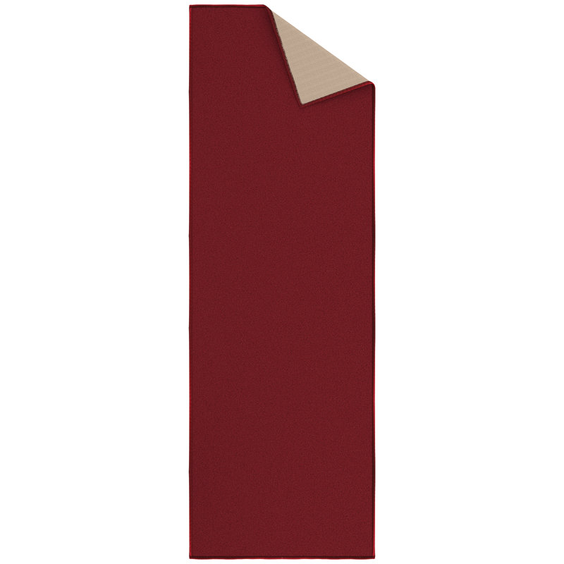 Emmy Red Indoor Runner Rug , Red, 1'8" x 4'5"