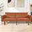Taeler Futon Sofa Bed, Convertible Fabric Futon Couch Bed, Loveseat Sleeper Sofa, Daybed for Living Room, Apartment, Office-1496734699