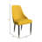 Calume Dining Chairs Fabric/Leather Seat And Back In Oak Wood Set Of 4-308049305-305700636