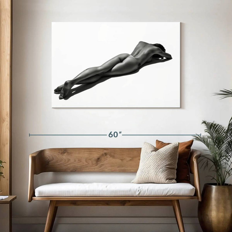 Noir Sunbathing Model, 30" H x 45" W