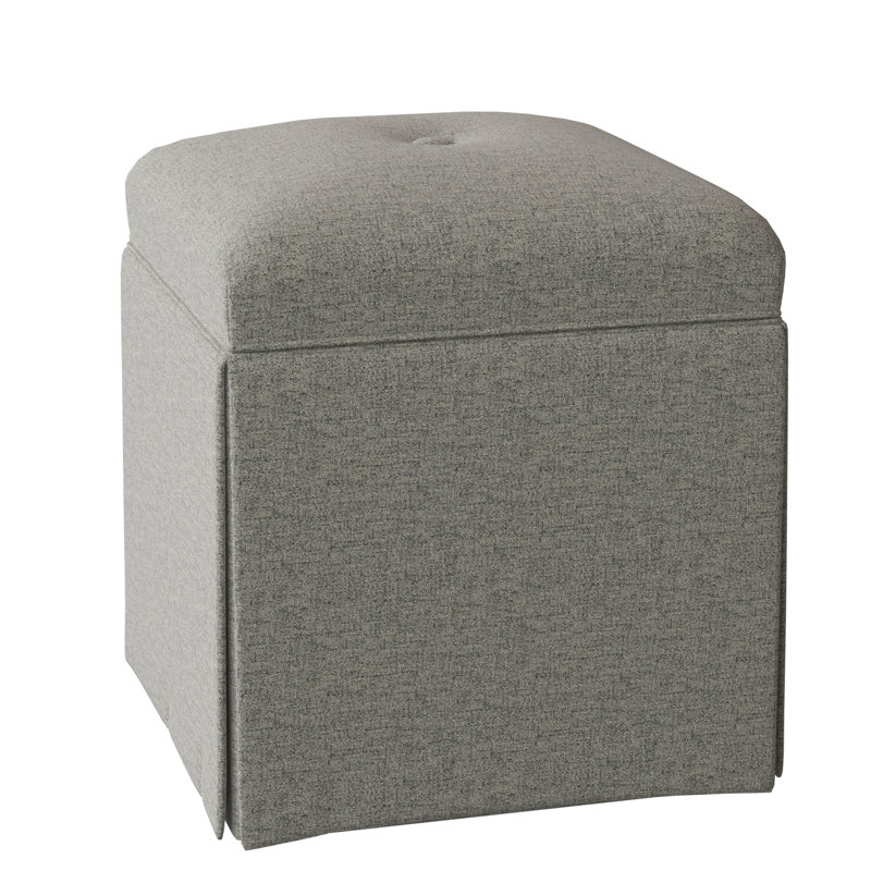 Linden Upholstered Ottoman, French Oak, Platinum (3160 63)