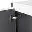 Armoire latérale de salle de bain 12 po, 6 portes à fermeture douce, conception à fixation flottante