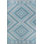 Ice Blue Cross Geometric Pattern Woven Base Washable Area Rug