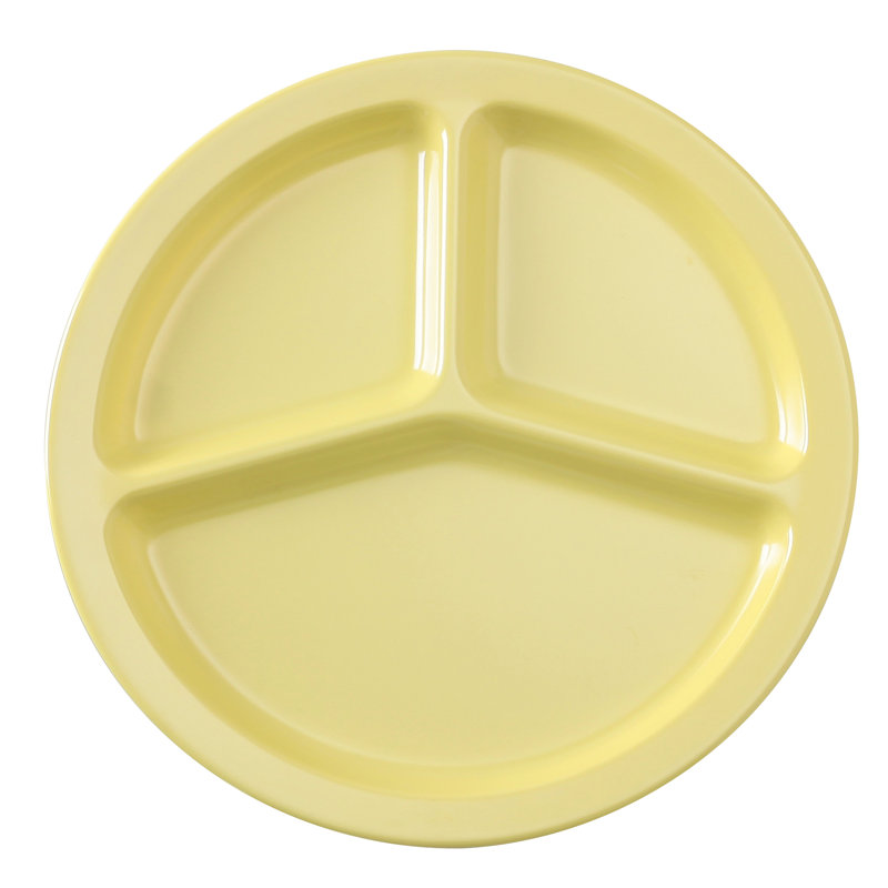 Plat de service en mélamine Nessico, Jaune