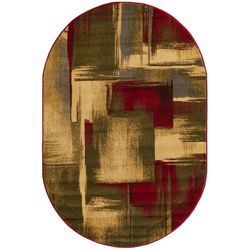 Trejo Indoor Rug, Oval 4' x 6'