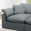Canapé modulaire rembourré en nuage, canapé confortable et moderne, rembourré de duvet, sièges profonds convertibles pour salon, salon, chambre à coucher-687884743