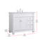 Ensemble de meuble-lavabo simple 42 po Lydie-1050172876
