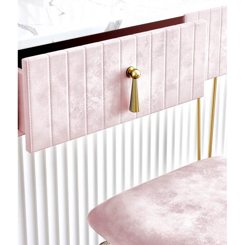 Aubie Dressing Table, Pink