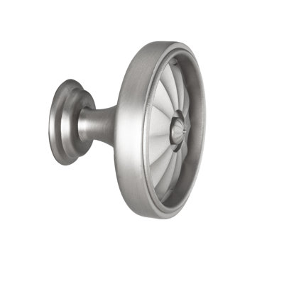 Poignée d'armoire ronde surdimensionnée en nickel satiné de 1-5 / 8 po de diamètre Flare