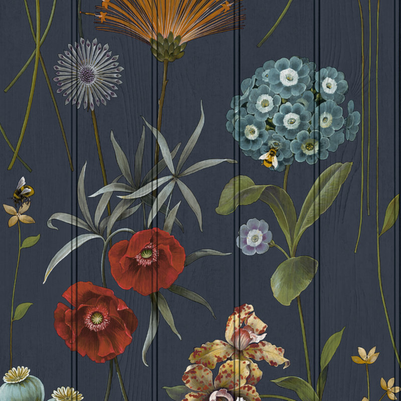 SOPHIE LAURENCE Dark Blue Multi Modern Paste The Wall Wallpaper 4771