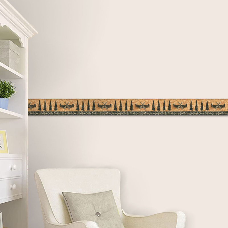 Bordure de papier peint L 15 pi x l 9 po