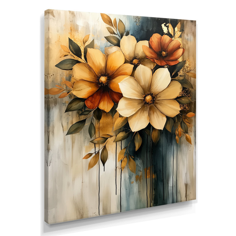 Groesbeck - Abstract Wall Decor, H 32 po x l 16 po, Toile tendue, Ne s’applique pas