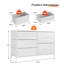 Arhonda 100cm W 5 - Drawer Chest of Drawers