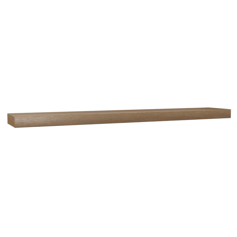Rift White Oak Floating Shelf, Brown Wood