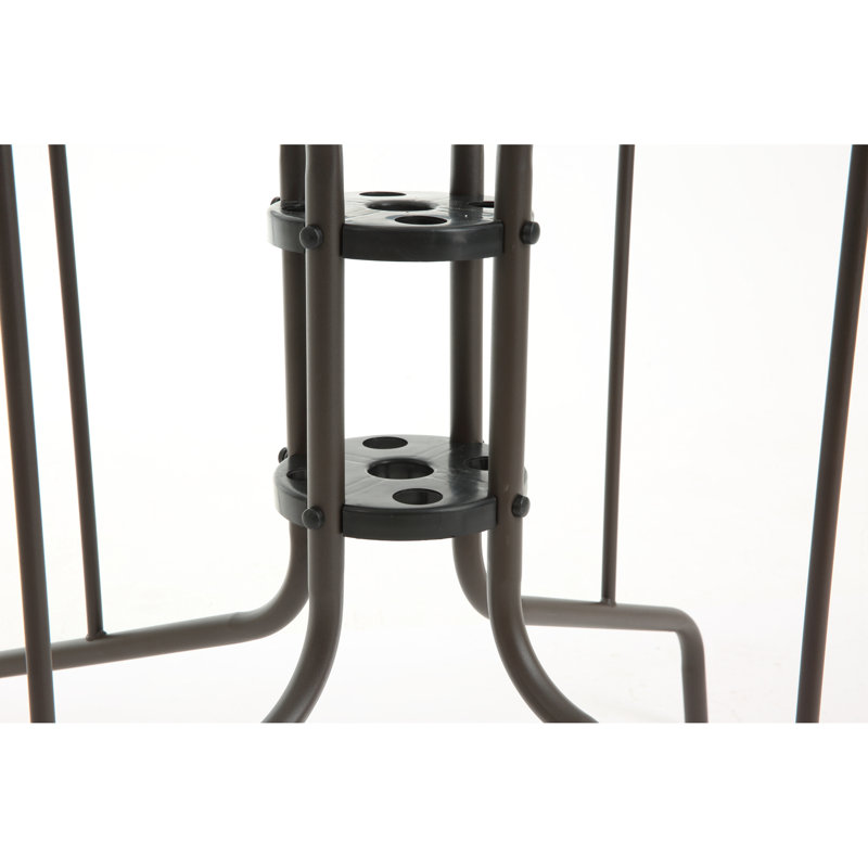 Tables de patio compactes, salle à manger d'extérieur moderne en acier trempé de 35 pouces
