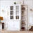 75.25'' Tall Display Cabinet And Two Triangle Sided Bookshelves