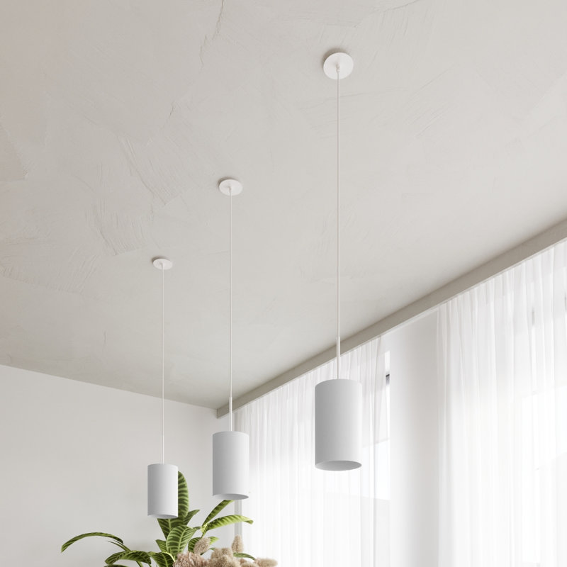 Daisy-Mai Semi Flush Mount, 28cm H x 60cm W x 60cm D, White