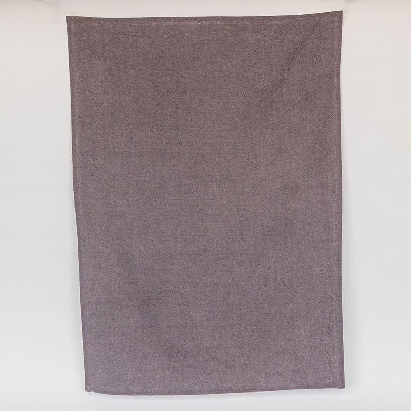 Plain Gray Cotton Tea Towel, Gray