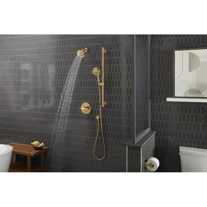 Parma Multi Function Fixed Shower Head with Select, Brushed Bronze