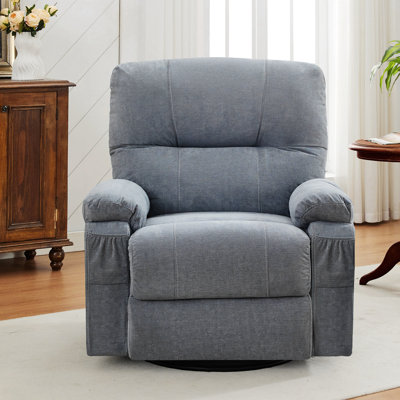 Fauteuil inclinable, canapé pivotant simple pivotant à 360 degrés, équipé d'un coussin et d'un dossier moelleux, fauteuil confortable, convient au fauteuil de salon