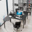 L-Shaped Metal Base Computer Desk-999706215-999706212