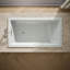 Underscore Rectangle 66-In X 36-In Heated Bubblemassage Air Bath With Bask, Reversible Drain-1046575499