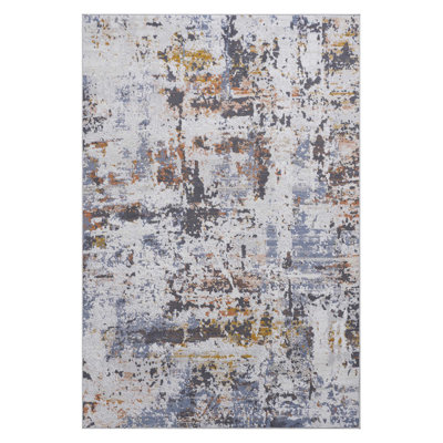 2X3 Ivory/Blue/Traditional Non-Shedding Living Room Bedroom Dining Home Office Stylish And Stain Resistant Area Rug