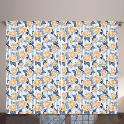 Ken Polyester Semi Sheer Curtain Pair